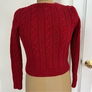 Vintage Express World Brand Cable Knit Sweater
